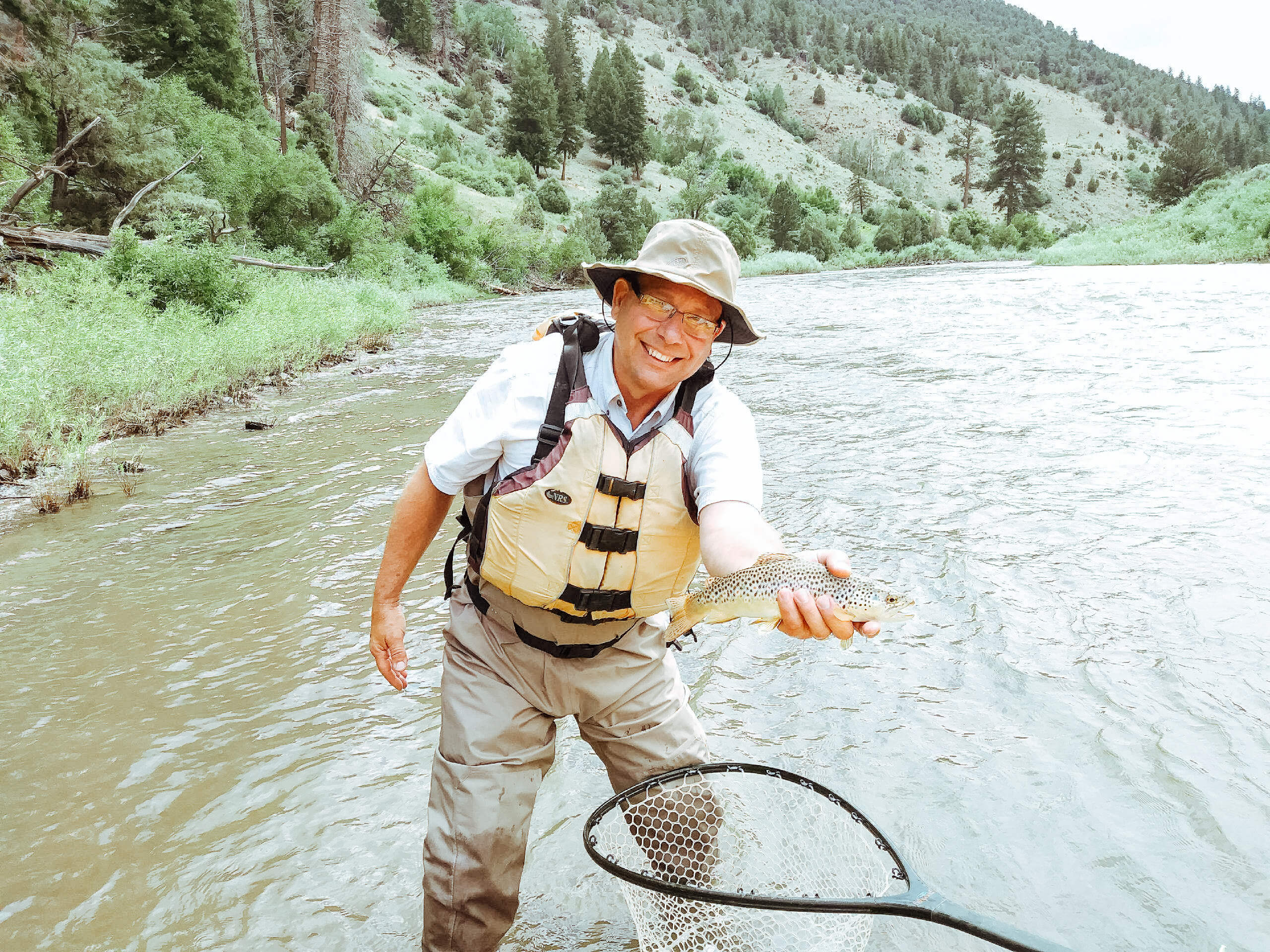 Fly fishing on the Colorado River