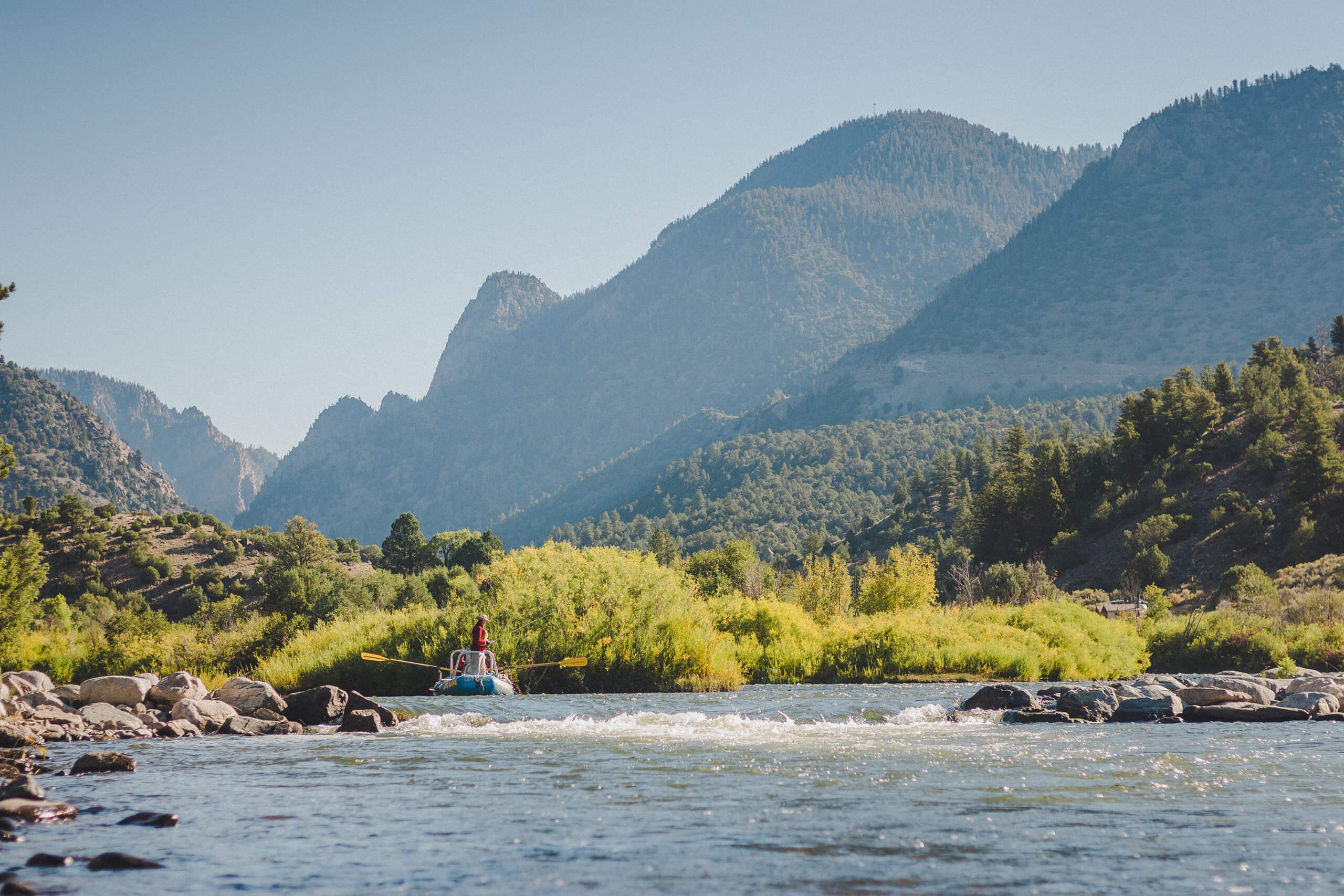 River and sunshine